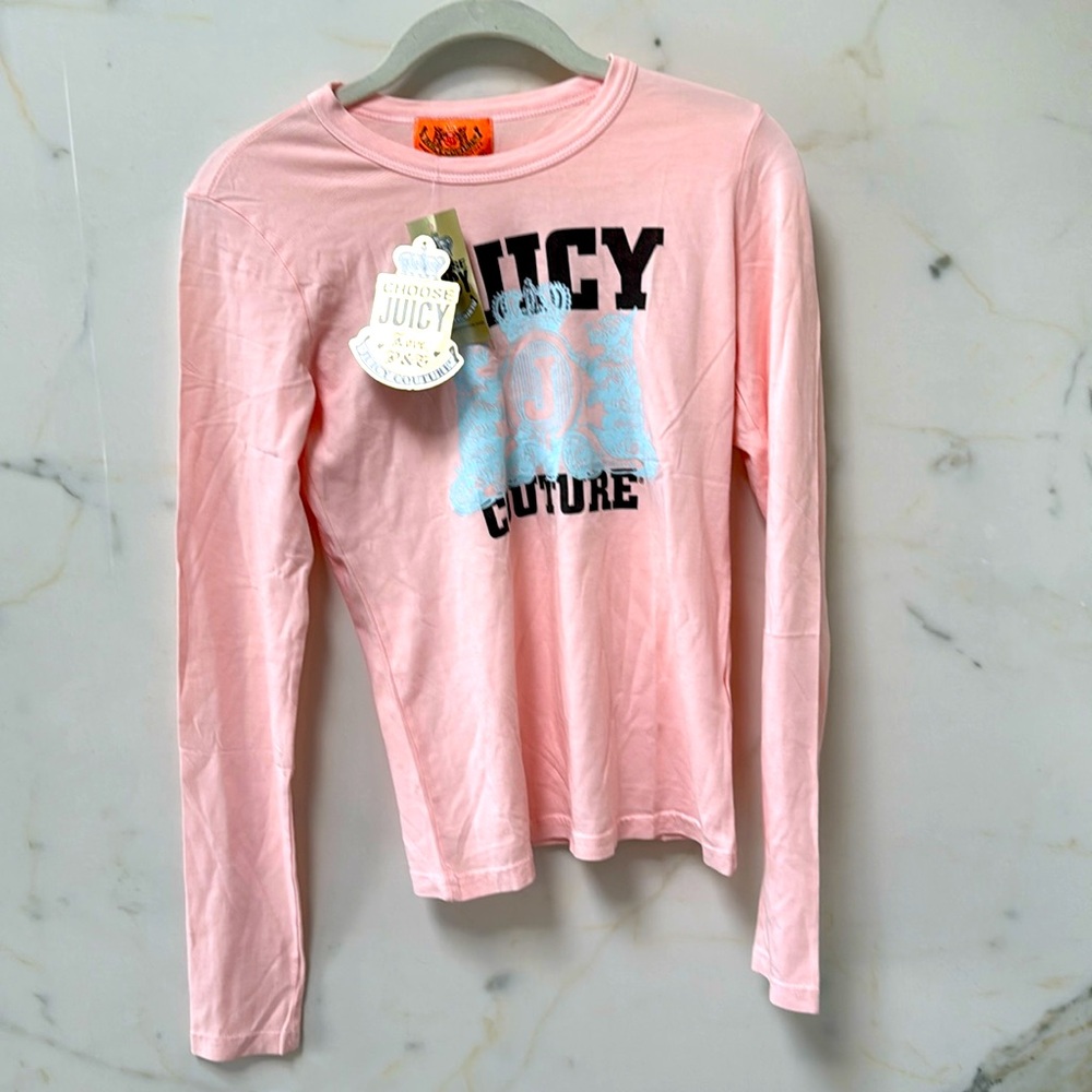 Juicy Couture Long Sleeve Tshirt Pink Size Small